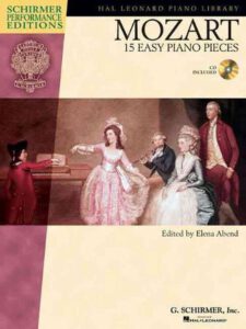 Bladmuziek piano Mozart 15 Easy pieces