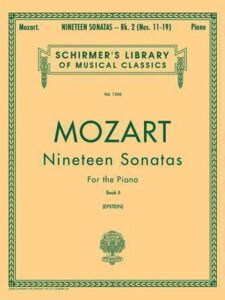 Bladmuziek piano Mozart 19 sonata's