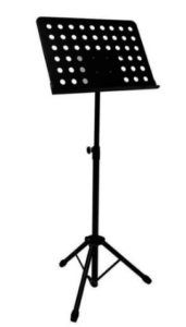 Muziekstandaard zwart opvouwbaar specter